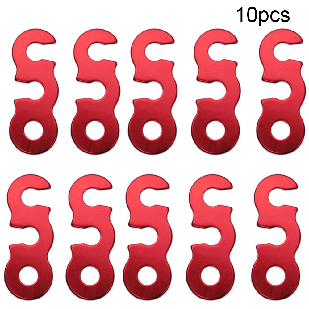 10pcs Tent Wind Rope Buckle 3 Holes Outdoor Camping Stopper Awning Adjust Buckles Small | Accessories