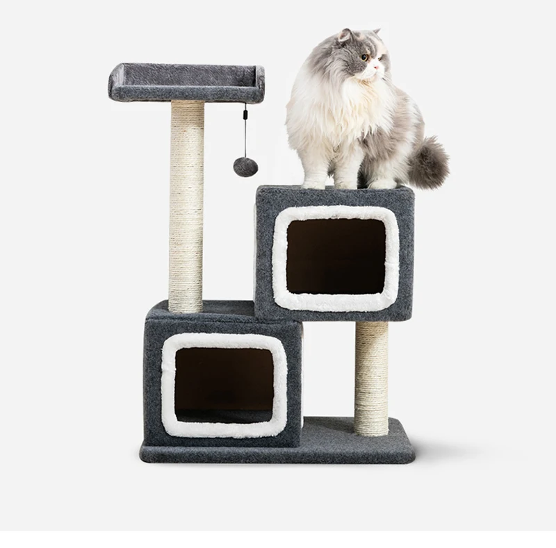 Полки для кошек Когтеточка башня рамка скалолазания деревянная мебель домик