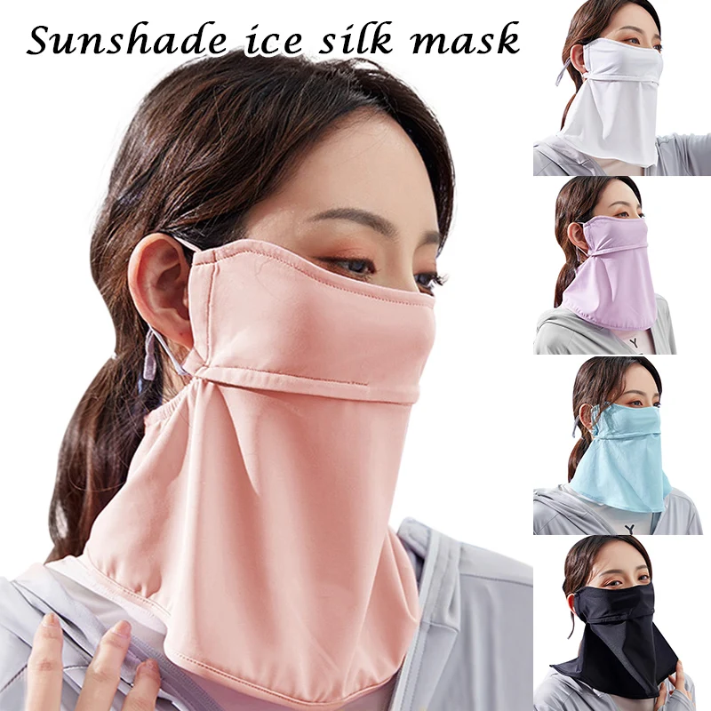 

Summer Sunscreen Ear-Hanging Face Bandana Sun Protection Face Cover for Women Men Outdoors Activity SDFA88