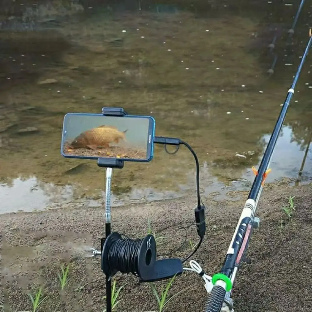 Рыболовная камера Fish Finder Endoscope 20M HD Mini под водой IP67 водонепроницаемая машина Борескоп 8LED зимний инструмент для ледяной рыбалки для смартфонов.