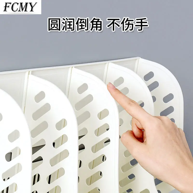 

Folder Storage Box Document Holder Vertical Bookshelf Book Stand Desktop File Box Basket Multilayer Stationery Supplies