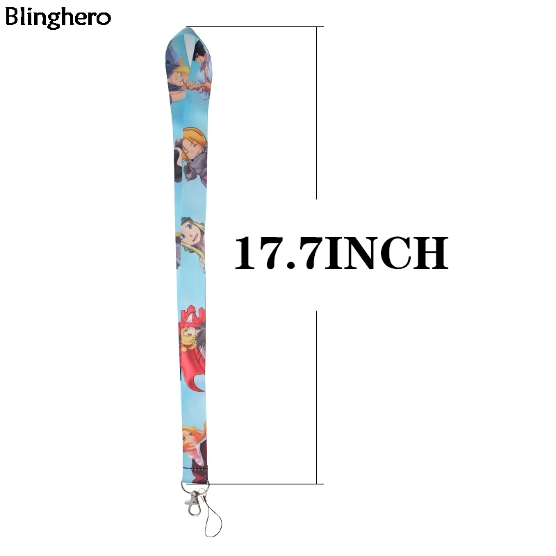 Blinghero аниме Стальной Алхимик ремешки крутые ключи держатель телефона персонажи