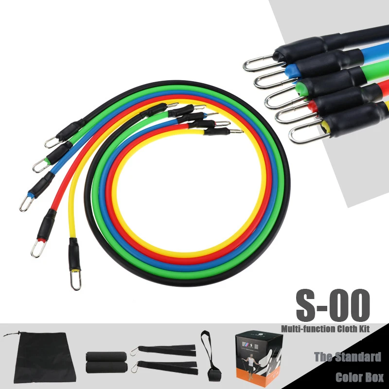 Новинка 2020 11 шт. тянущаяся веревка многофункциональные Эспандеры для фитнеса