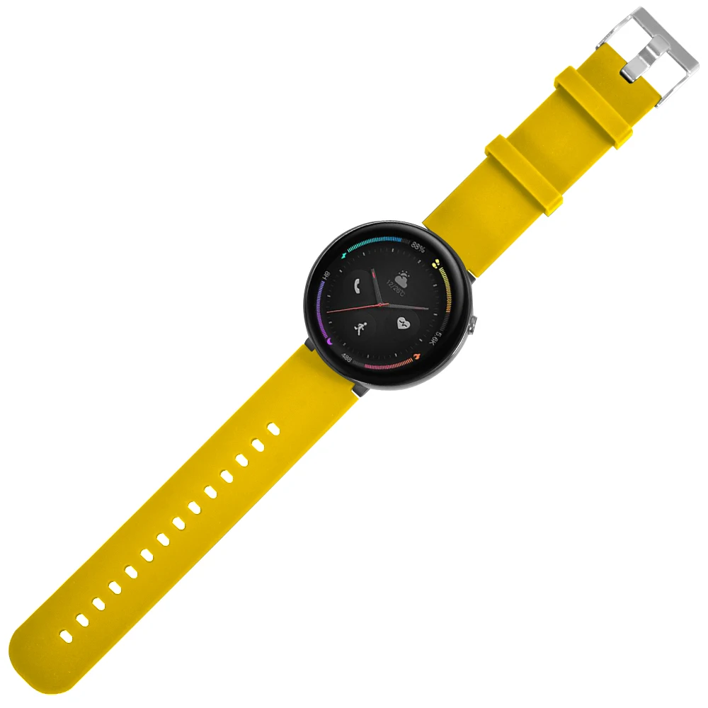 HANGRUI для Xiaomi Huami Amazfit Watch 2/Amazfit Verge 2/A1807 мягкий силиконовый спортивный ремешок на запястье ремешок быстросъемный браслет