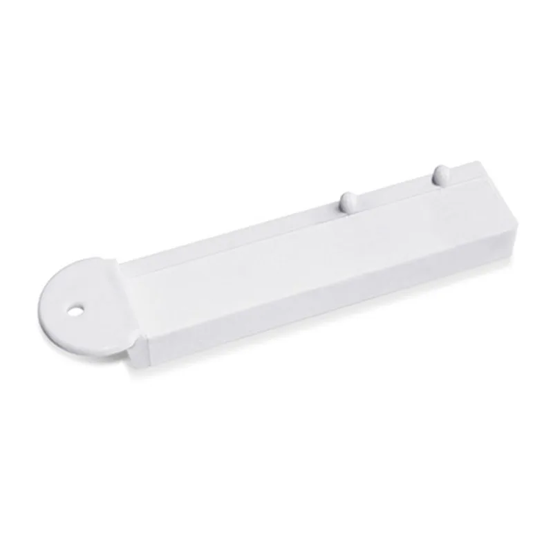 (50 Pcs/Pack ) 180mm Length White Color Slat Wall Secure Display Hooks Plus 2 Pieces Magnetic Key enlarge