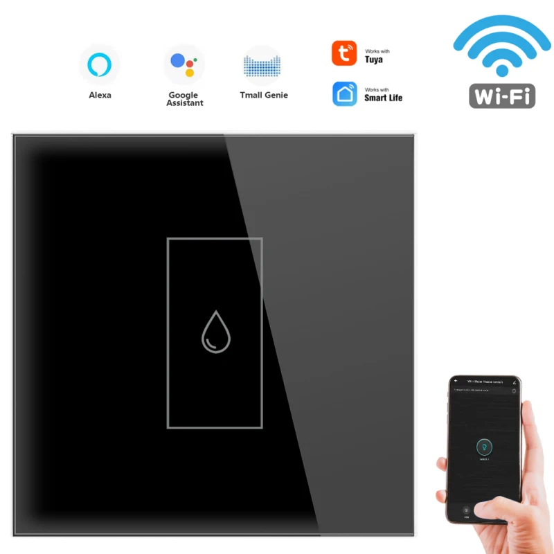 

Aubess Tuya 20A Water Heater Switch Smart Wifi Touch Wall Switch Timing Remote Control Work With Google Home And Alexa