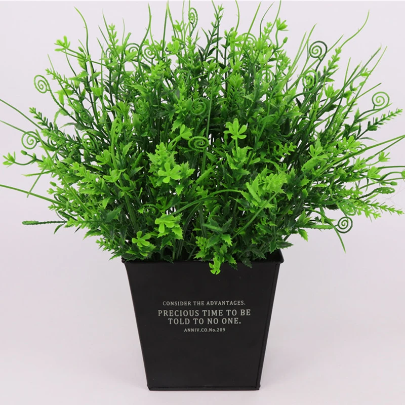 

Artificial Grass Plastic Hippocampus Green Garden Artificial Plant Simulation Home Wedding Holiday Decoration