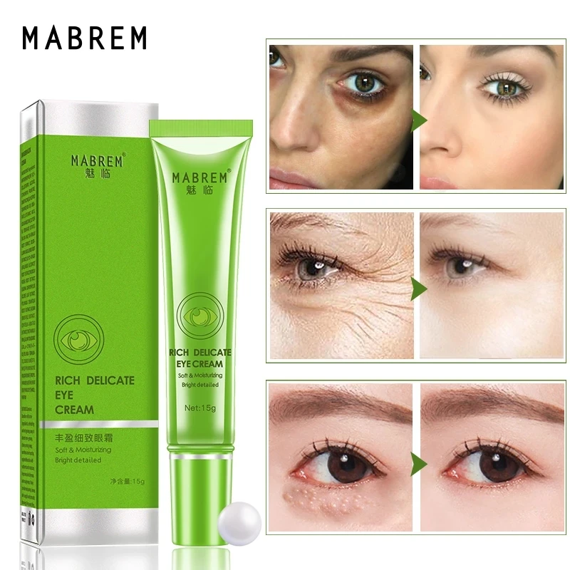 

MABREM Rich And Delicate Eye Cream Anti-Wrinkle anti-aging Peptide Collagen Repair Remover Dark Circles Fat granule Moisturizing