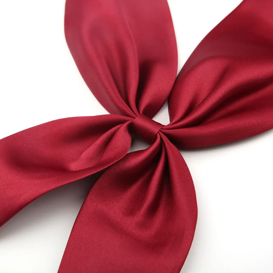 Женский винтажный галстук-бабочка Linbaiway однотонный рубашка с бантом женский