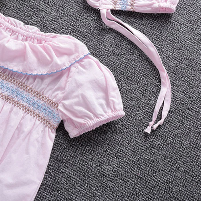 estilo coreano bebê meninas macacão infantil bebê meninas bodysuits verão bebê meninas roupas de algodão