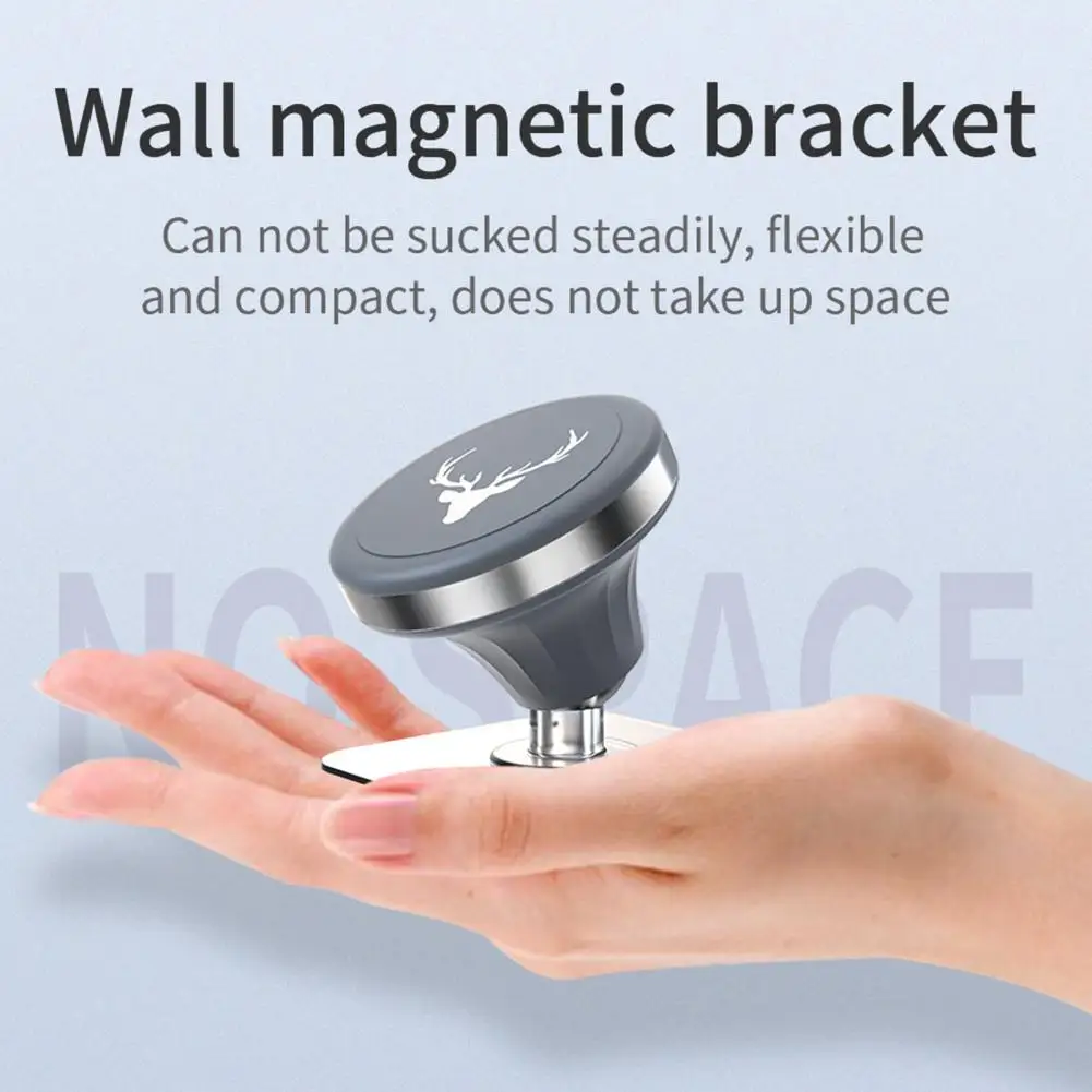 

Multifunction Wall Magnetic Bathroom Bedroom Kitchen Mobile Phone Holder Bracket