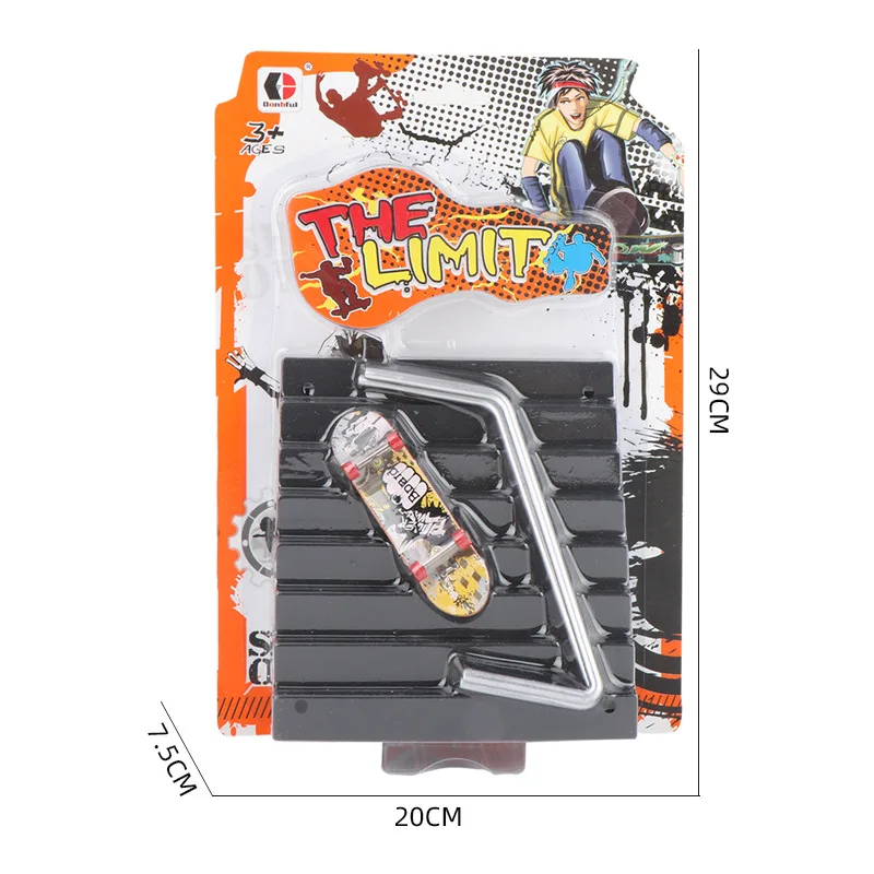 

1Set Plastic Bracket Scooter Skate Park Fingerboard Board Ultimate Parks Children Fingertip Dance Floor Mini Skateboard fun Toys