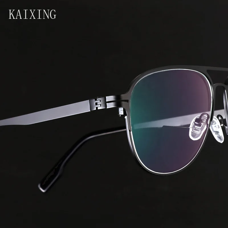 

KAIXING High Quality Photochromic Sunglasses Men Women Alloy Discoloration Nearsight Myopia Glasses Prescription Eyeglasses