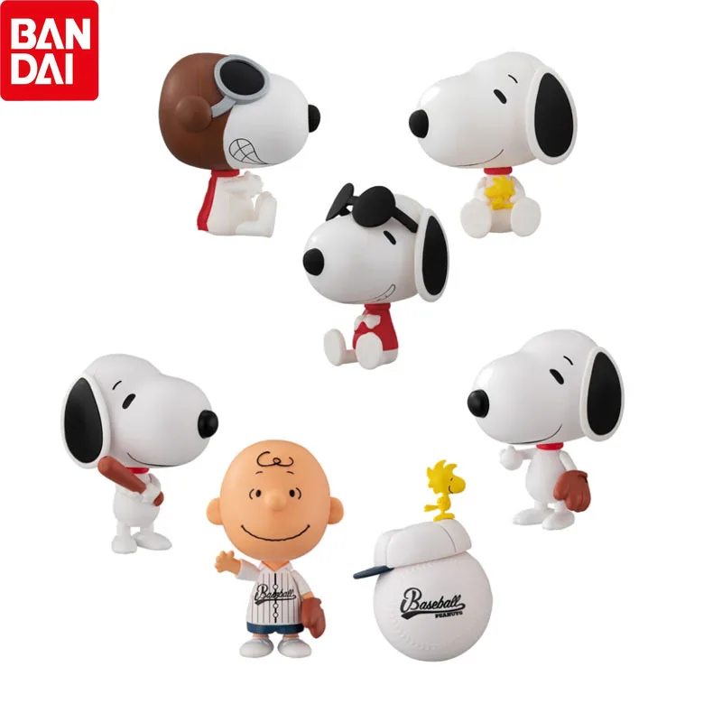 

Bandai Action Figure Toys Genuine Gacha Snopyeos Charlie Brown