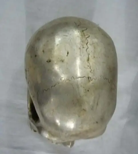 Красивая китайская Серебряная позолоченная ваза Aisa 10 дюймов с статуей чудовища