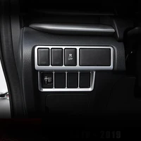 car headlight switch sequin headlight adjust covers trim interior moulding for mitsubishi eclipse cross 2018 2019 accessories