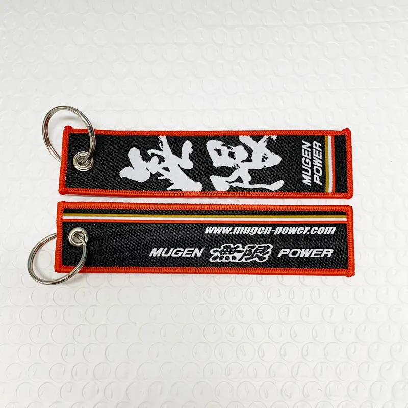 Автомобильный брелок JDM вышитая бирка Mugen шнурок гоночный стиль для Honda CIVIC TypeR FD2 GK5