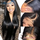 Парики на сетке для женщин, парики из натуральных волос с застежкой, парик Реми 180% 4x4, парики из бразильских волос, прямые парики из натуральных волос, 30 дюймов, парик 5x5 13x6