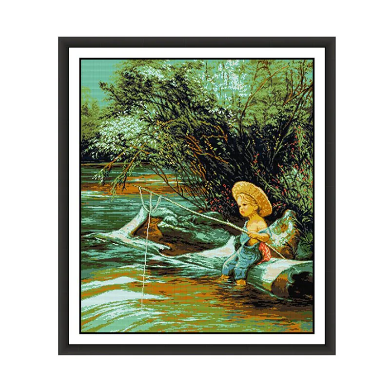 Набор для вышивки крестиком Joy Sunday маленьких мальчиков Китайская вышивка с