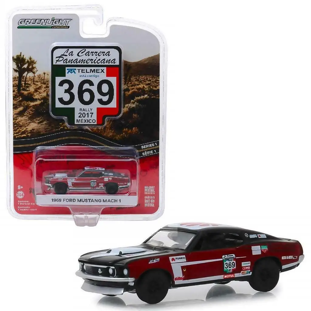 GL 1: 64 D LA CARRERA PANAMERICANA 1969 FORD MUSTANG MACH 1 модель автомобиля литая металлическая игрушка подарок на день рождения для детей мальчиков