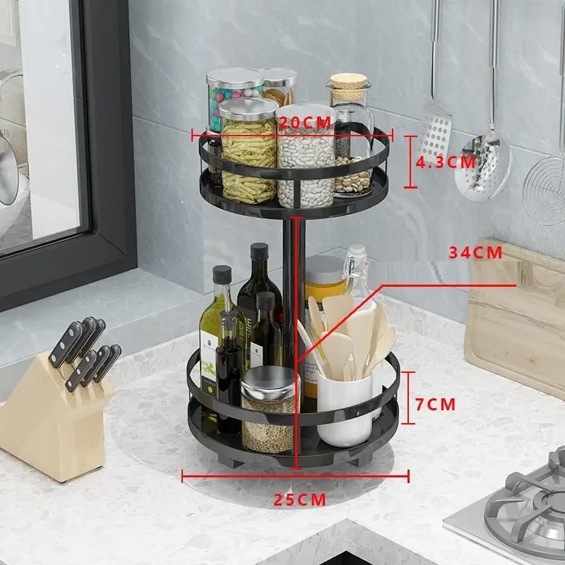 

Cozinha Dish Organizer Cosina Organization Supplies Almacenamiento Rotate Organizador Cuisine Cocina Kitchen Storage Rack Holder