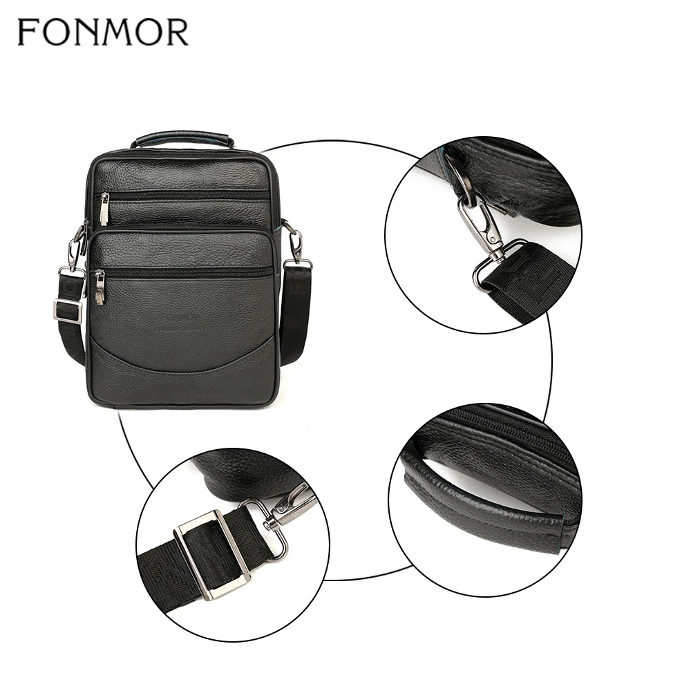Fonmor большие сумки тоут из натуральной кожи сумка через плечо для мужчин на