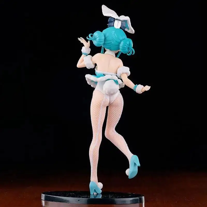

Anime Action Figures Miku White Bunnies girl Model PVC Action Figures Model Collecting dollToys