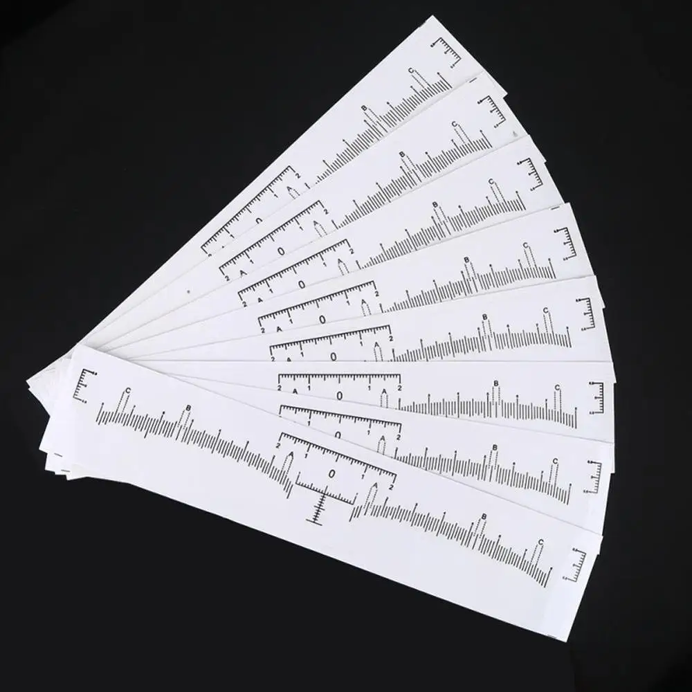 1 шт. многоразовая полупостоянная линейка для бровей микроблейдинг направляющая