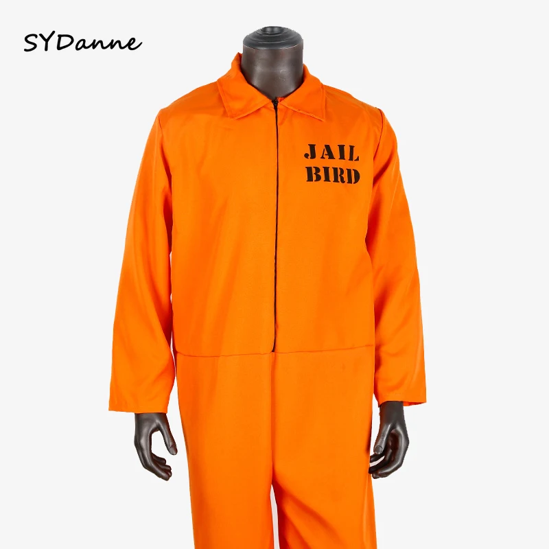 Костюм на Хэллоуин для мужчин и женщин костюм взрослых заключенных тюремных