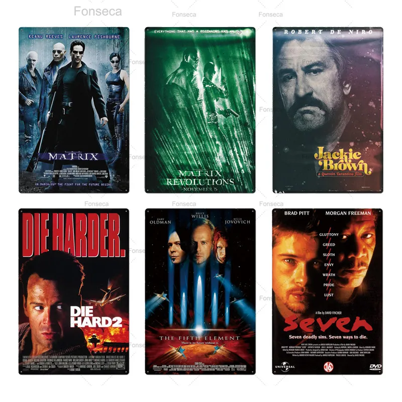 Металлический жестяной плакат из фильма металлический металлическая винтажная