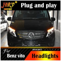 car styling headlight for benz v260 all led headlight 2016 2017 for mercedes benz vito 2017 drl bi led lens