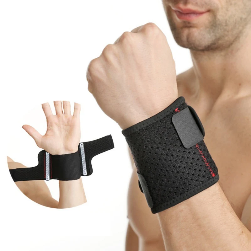 

Men Professional Sport Wristband Fitness Protection Wrist Support for Gym Workout Power Training Bracers