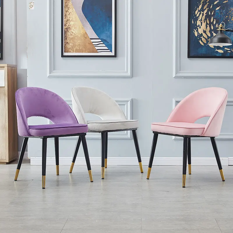 Роскошный обеденный стул в скандинавском стиле ins light простой домашний стол и