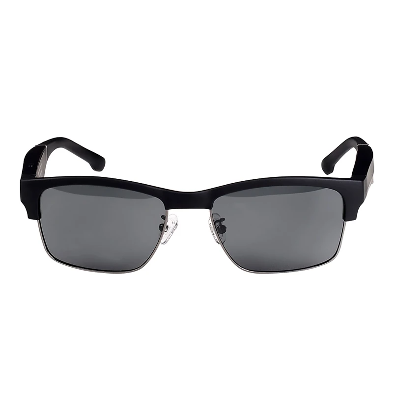 

K2 Smart Glasses Wireless Bluetooth Hands-Free Calling o Open Ear Polarized Sunglasses(Black Gray Edge)