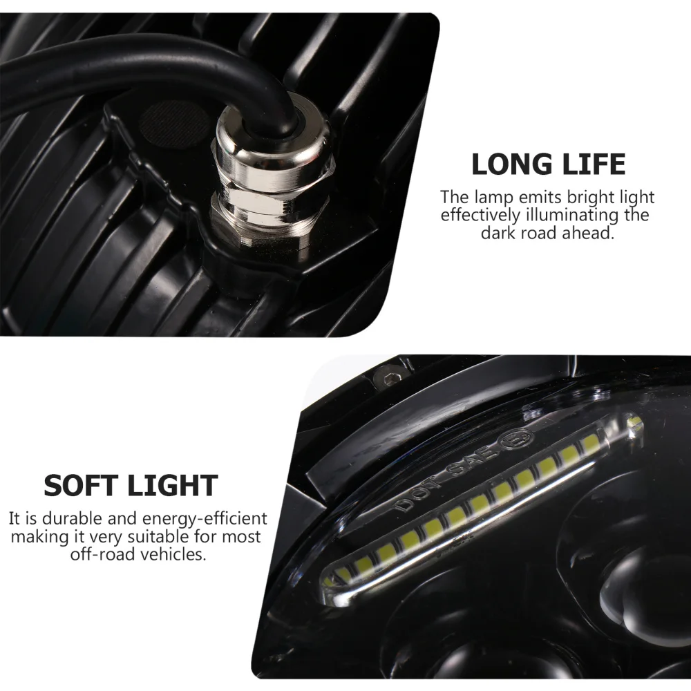 

75W Hi/Lo Beam Headlight Off-road Vehicle Headlight Car Work Light Vehicle Light