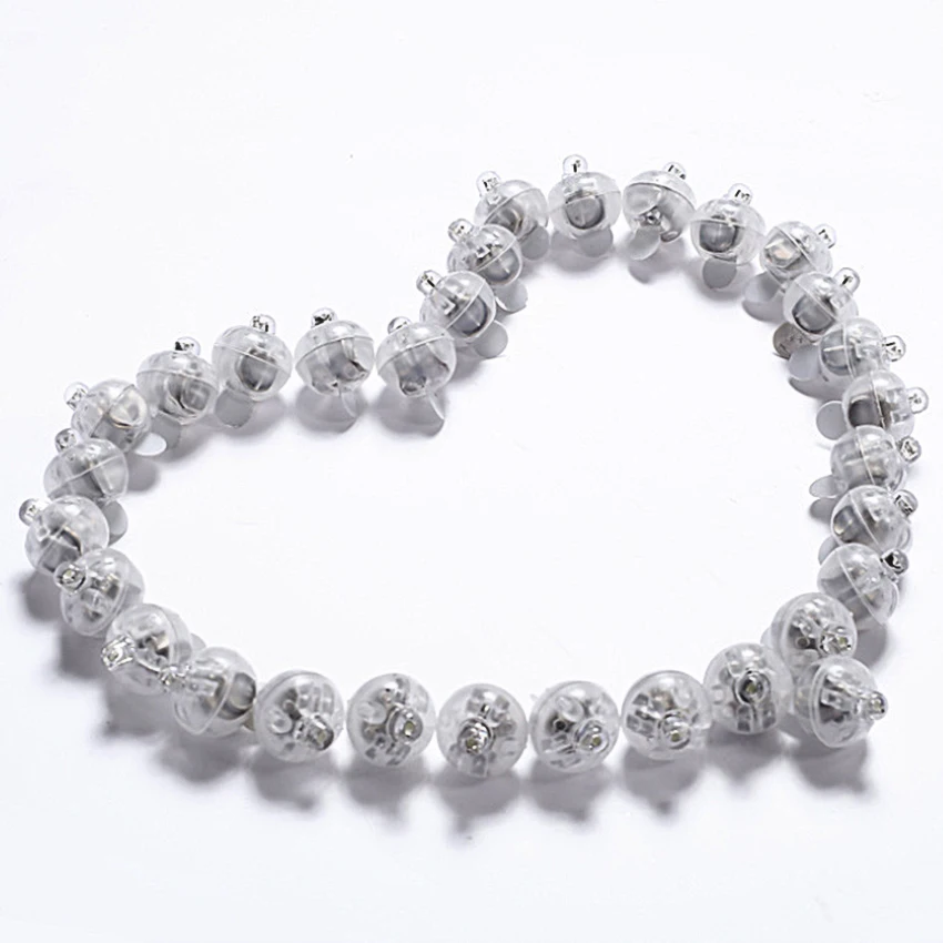 100 шт. круглые Разноцветные Мини шарики со светодиодной подсветильник