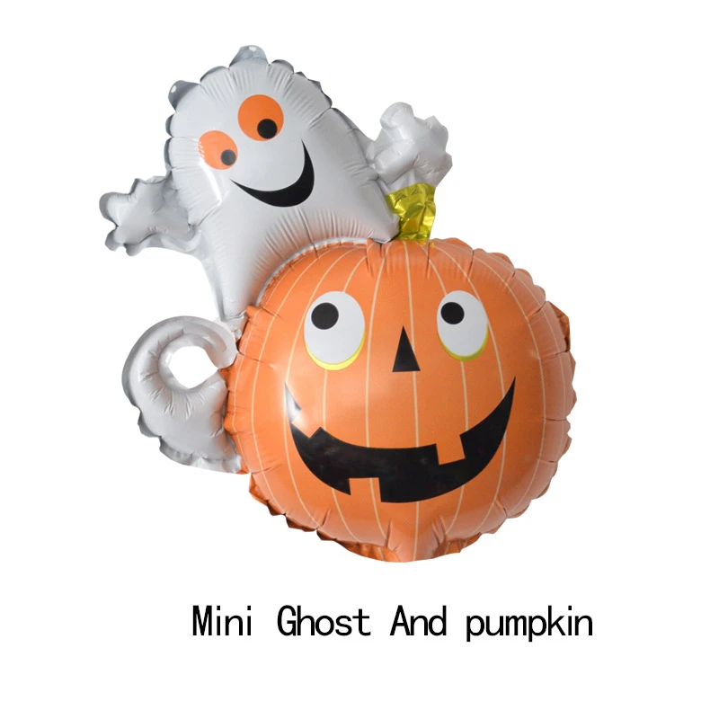 2 шт Мини Хэллоуин воздушные шары Тыква паук Голова монстра череп алюминиевая пленка воздушный шар вечерние