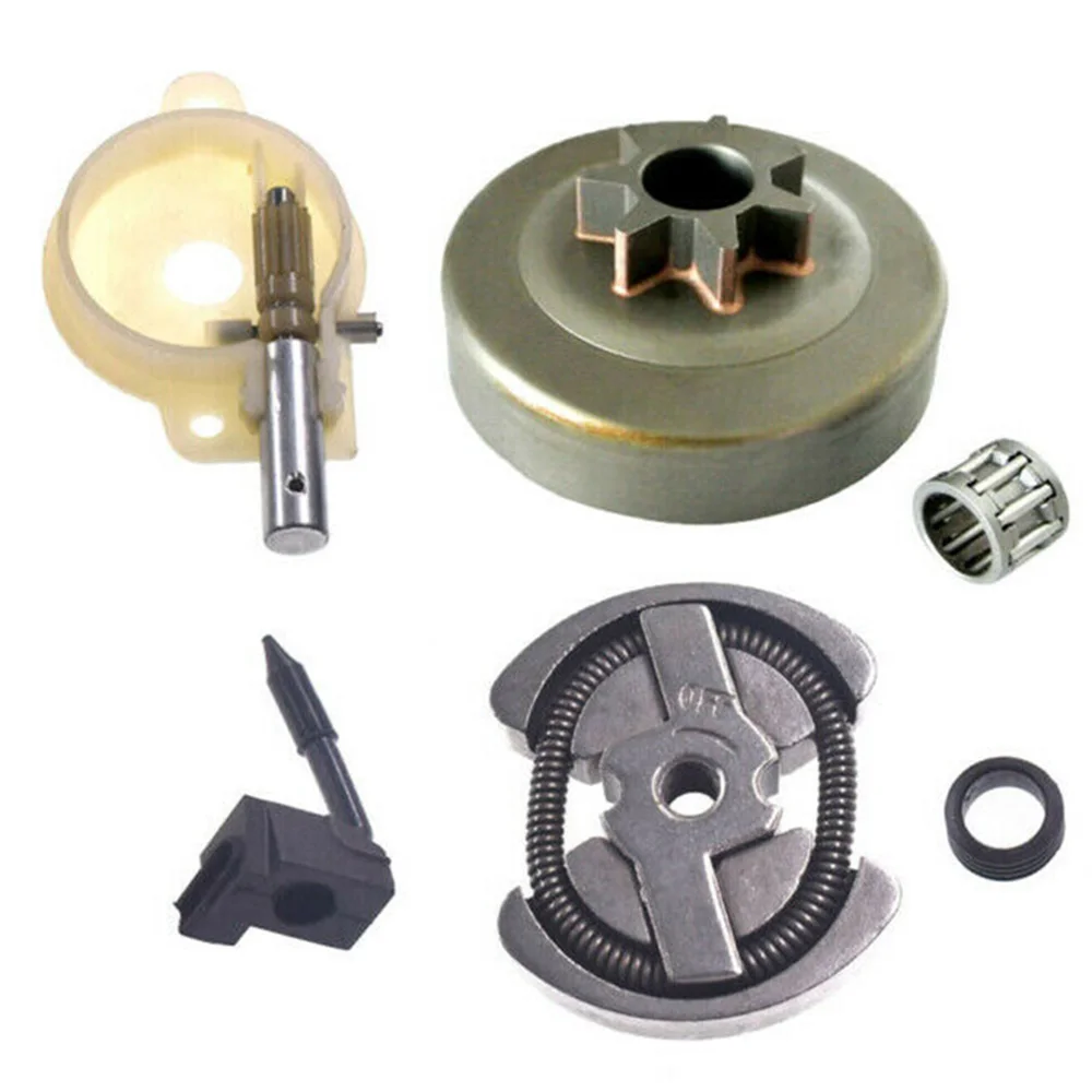 

Clutch Drum Clutch Bearing Oil Pump Oiler Kit Worm Gear For Husqvarna 41 136 137 141 142 Chainsaw Engine 530069342 530014949