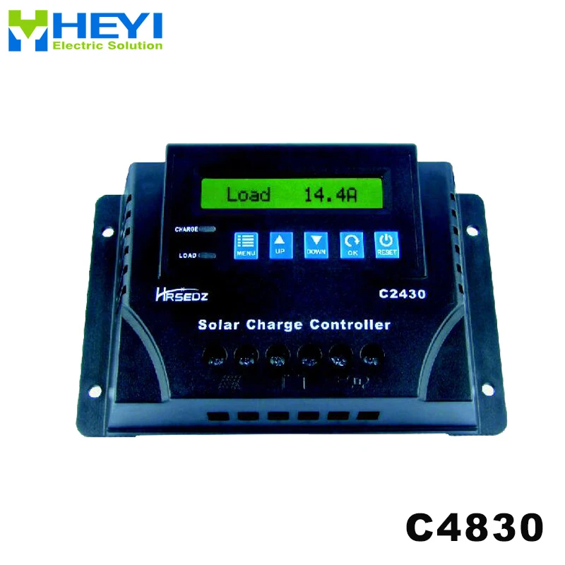 C4830-20 LCD контроллер заряда и разряда солнечной батареи 20A 48V Солнечный pwm защита от