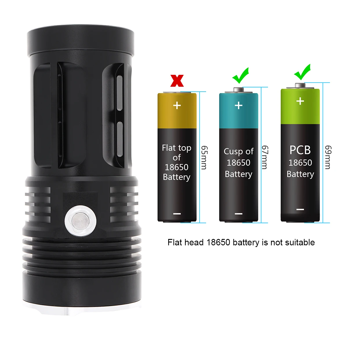 25W 13x XML-T6 LED 2000Lm Super Bright Backpacking Hunting Fishing Flashlight Aluminium Torch Flash Lamp | Лампы и освещение