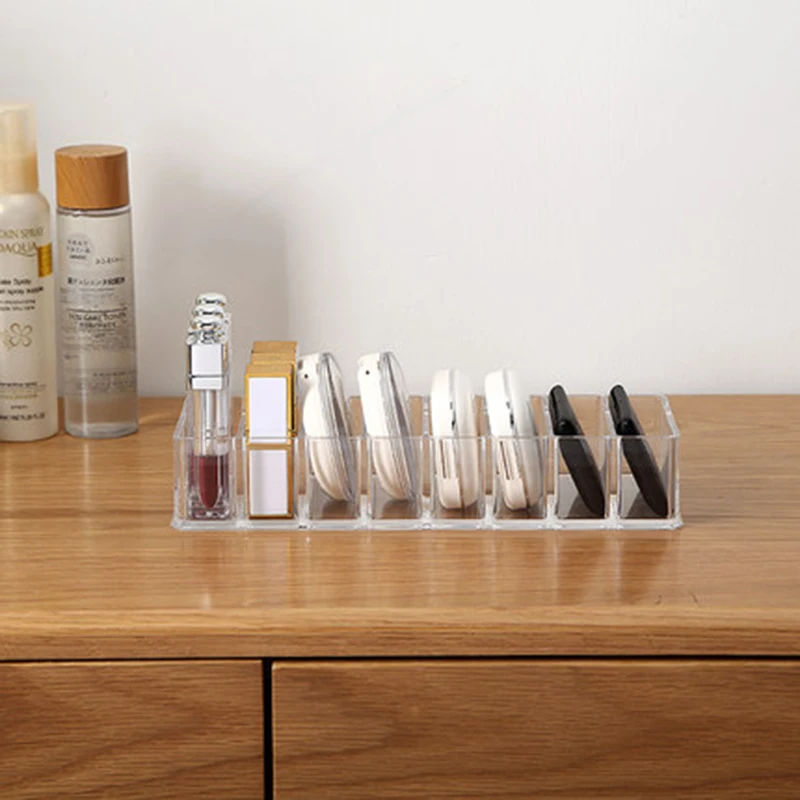 Прозрачная акриловая коробка для хранения косметический Органайзер губная