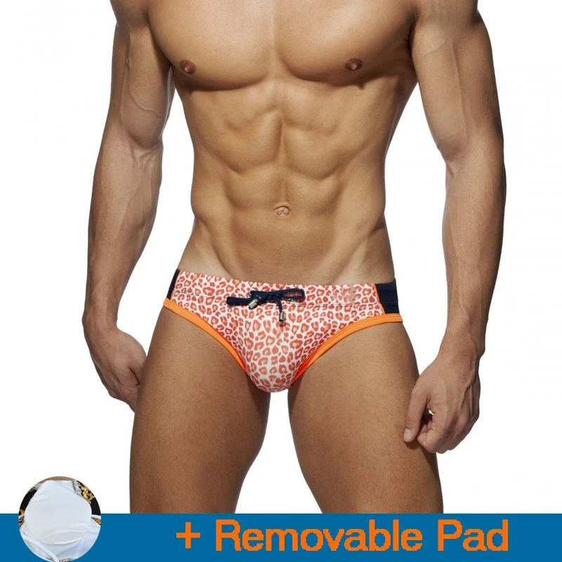 

T12 Леопардовый пикантный купальник с низкой талией, мужские купальники, быстросохнущие мужские плавки, бикини для бассейна, женский купальн...