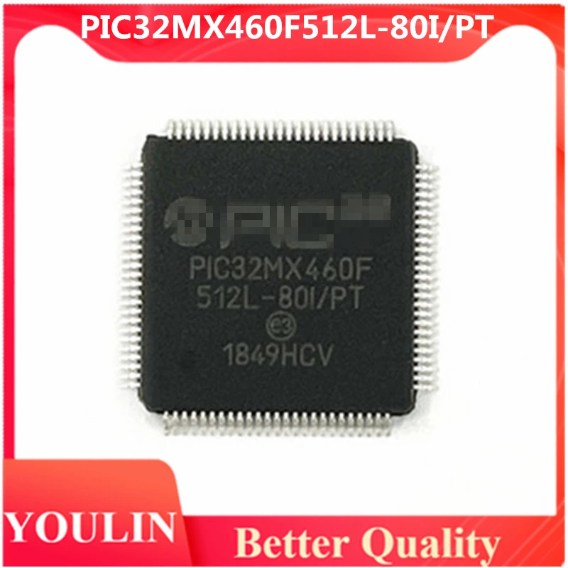 PIC32MX460F512L-80I/PT QFP интегральные схемы (ICs) Embedded-Микроконтроллеры