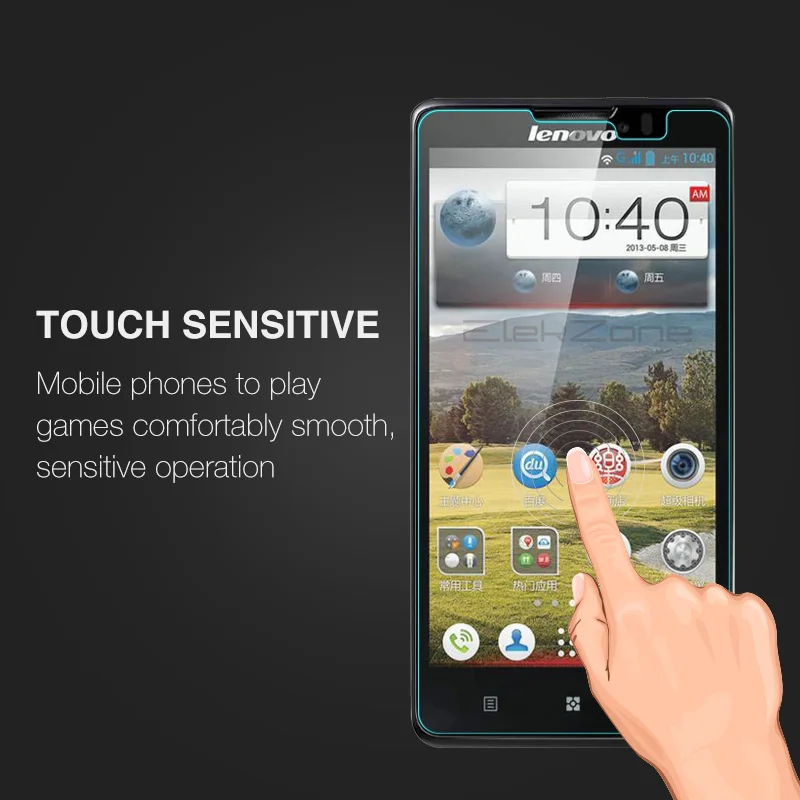 Закаленное стекло с нанопокрытием 9h для экрана телефона пленка HD lenovo P780 2.5D