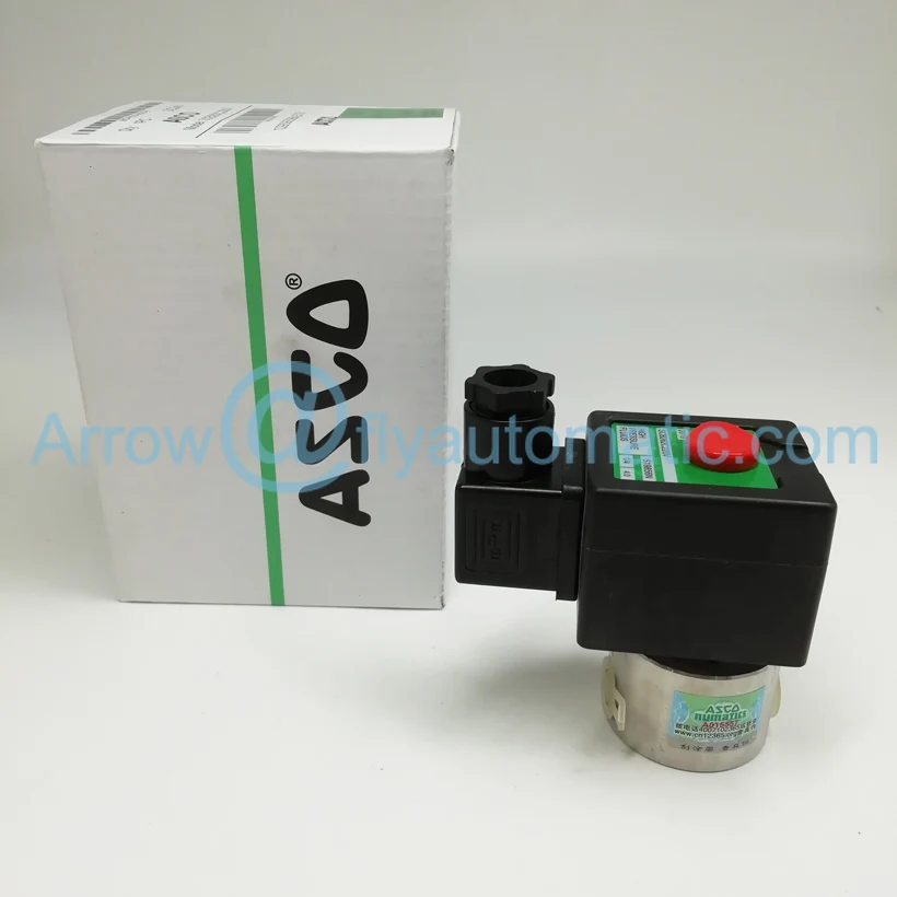 ASCO SCB262C220V 1/4 &quotНержавеющая сталь двухсторонний электромагнитный клапан с прямым