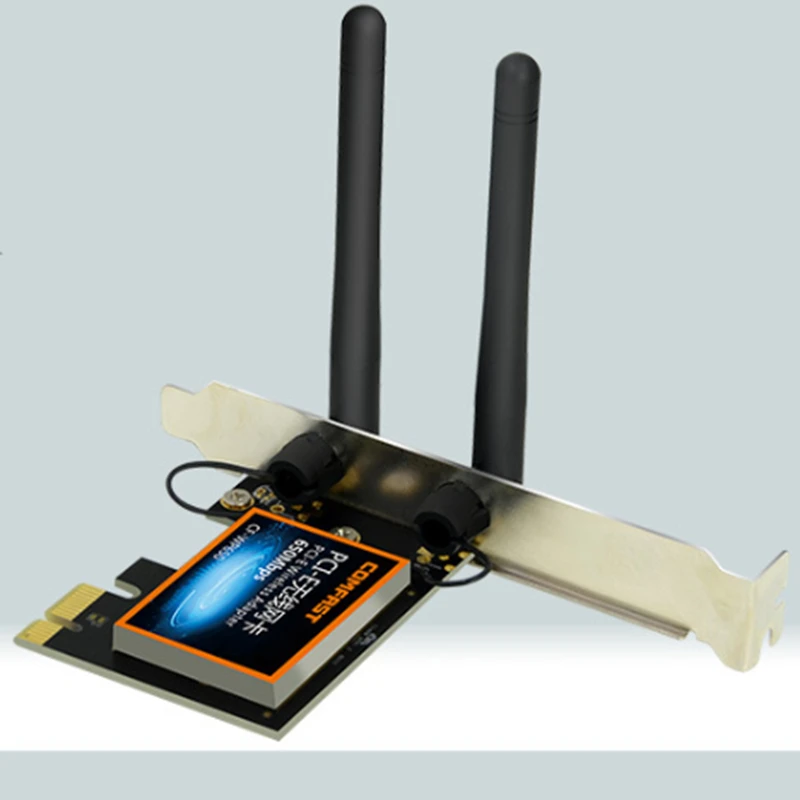 Comfast 650 Мбит/с беспроводной настольный PCI-E 2 4G/5 8 ГГц PCIe Экспресс WiFi сетевой адаптер