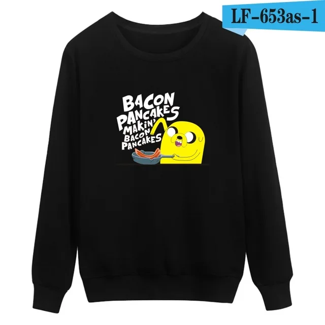 black С изображением Финна из Adventure Time And Jake собака уход за кожей лица толстовки с капюшоном Мужские и женские флисовые худи Толстовка Модный пуловер спортивный костюм верхняя часть - Цвет: black