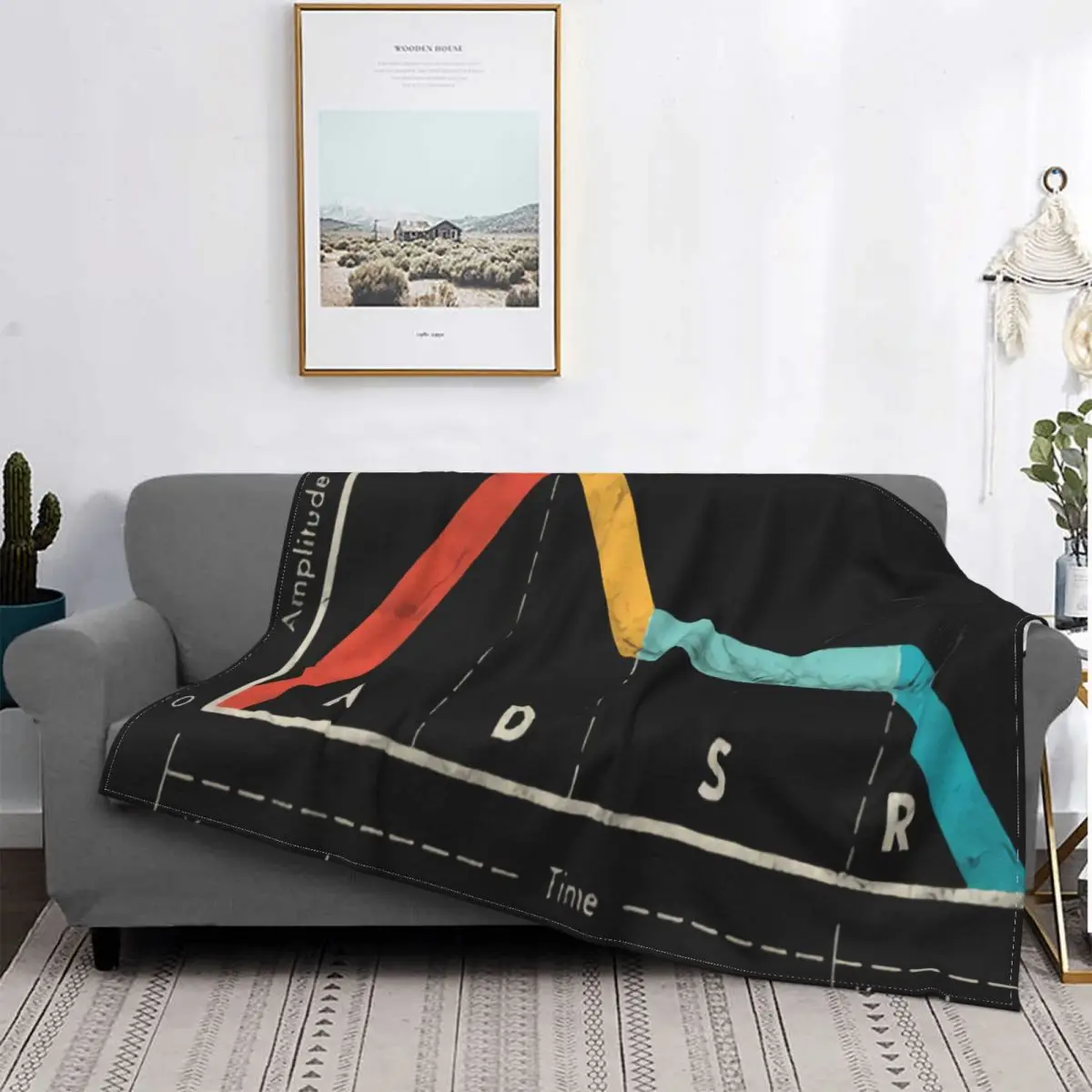 

Manta de estudio analógico Vintage Adsr, edredón a cuadros, colcha de cama, colcha a cuadros de muselina, 220x240