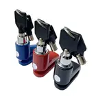 Противоугонный Велосипедный тормозной дисковый замок для горного велосипеда, мотоцикла, детской безопасности, с пружинным тросом, стальной провод