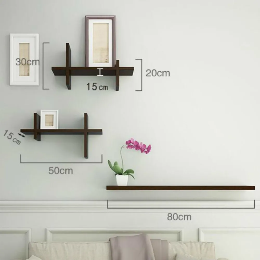 3 шт. креативная настенная полка для wordboard ТВ фон декоративная LM3121541|Декоративные